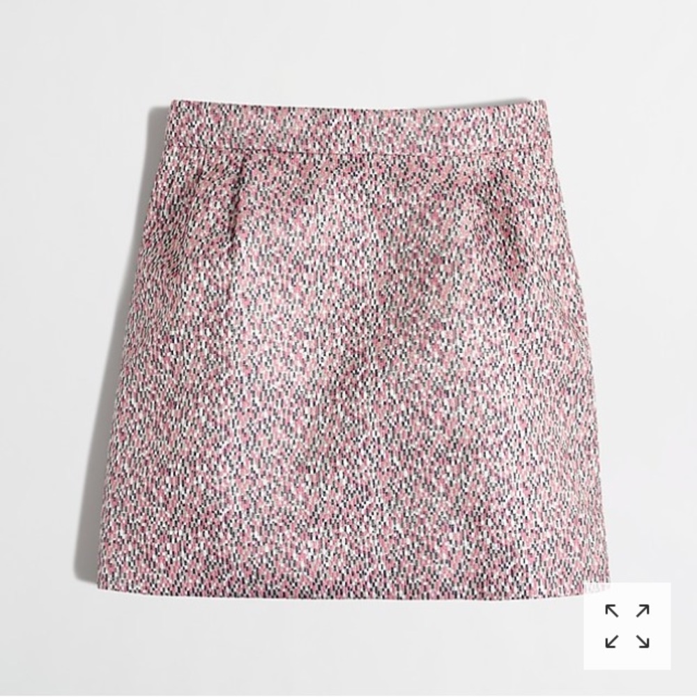 Metallic Jacquard Mini Skirt